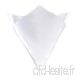 Aerwo Lot de 10 serviettes de table fête de mariage ou pour homme Mouchoirs 30 5 cm pouce satiné Serviettes de table  Satin  blanc  Lot de 10 - B072B9P6WY